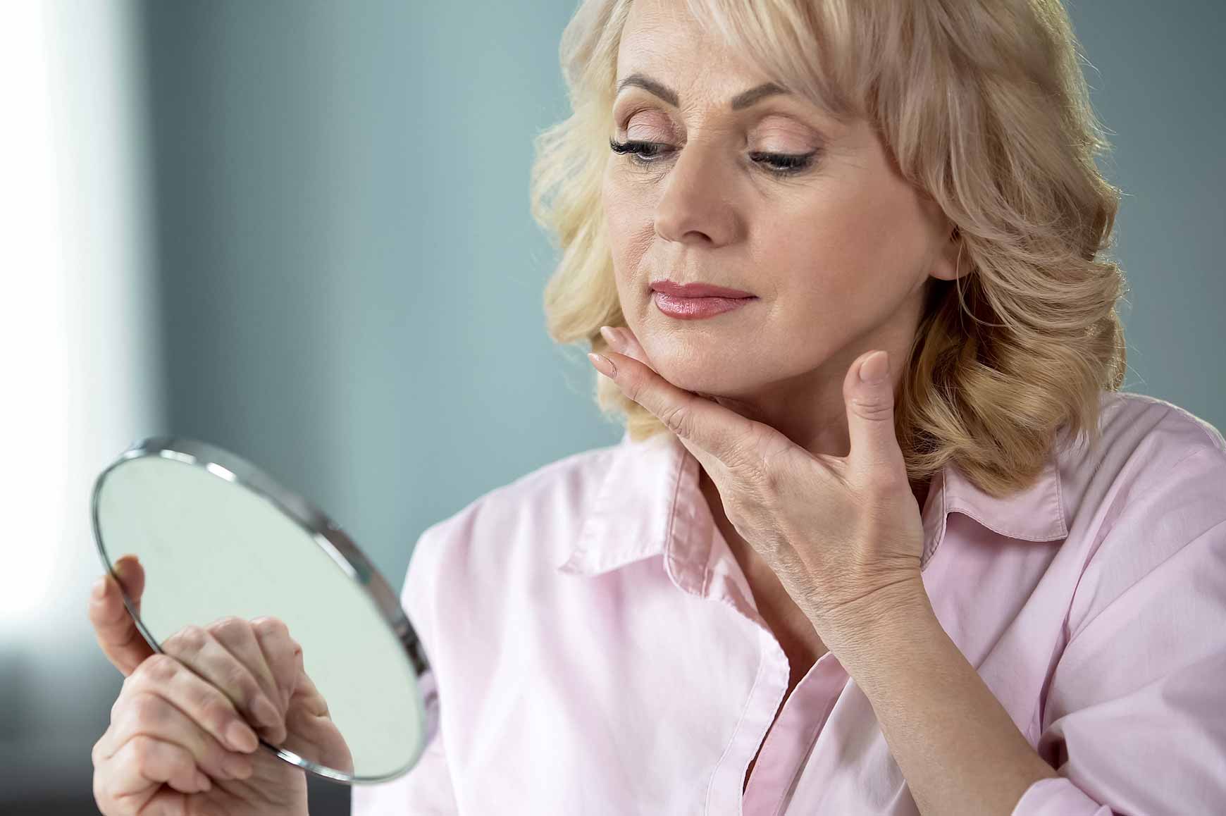 Two facial fillers used in the treatment of aging affected areas include Juvederm and Teoxane.