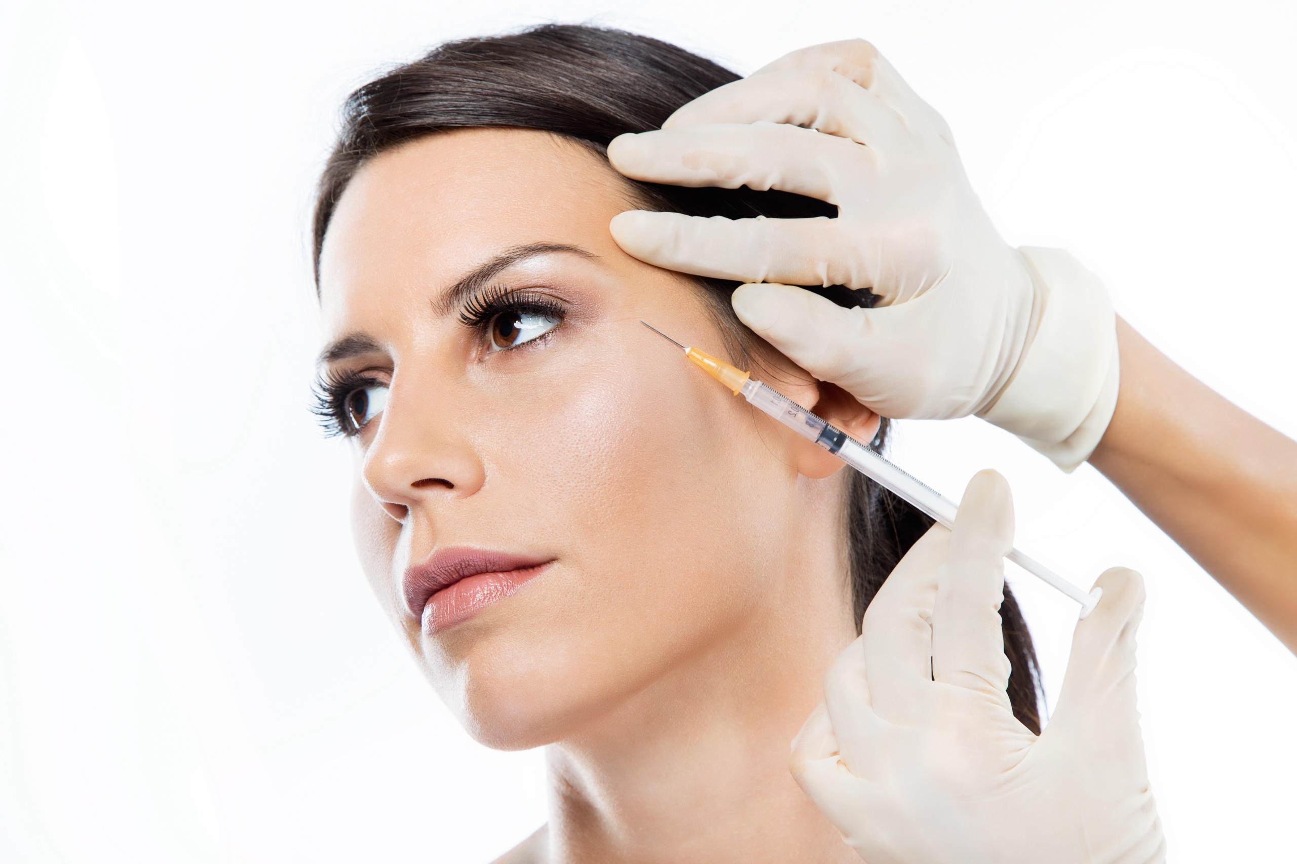 woman getting botox